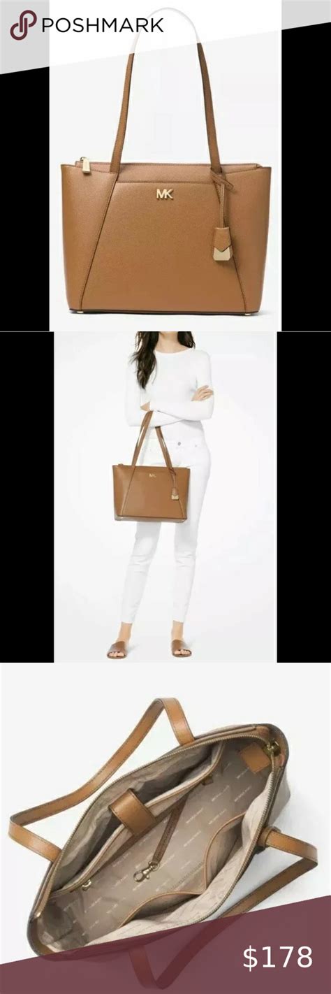 Michael Kors Maddie medium top zip tote acorn 